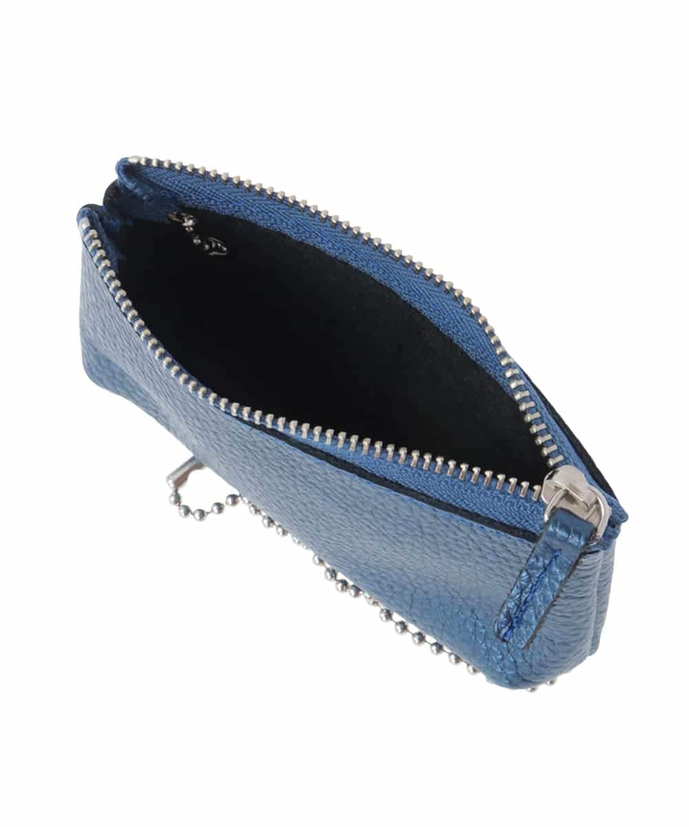 BPSES21050 MK MICHEL KLEIN BAG(MK ミッシェルクラン バッグ) カウレザーコンパクトポーチ シルバー