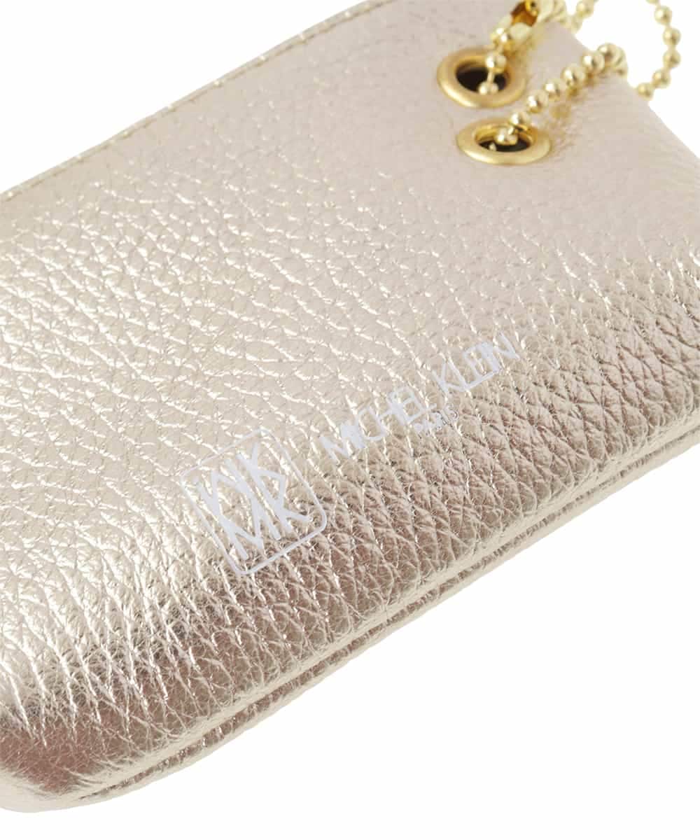 BPSES21050 MK MICHEL KLEIN BAG(MK ミッシェルクラン バッグ) カウレザーコンパクトポーチ シルバー