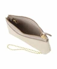 BPSES21050 MK MICHEL KLEIN BAG(MK ミッシェルクラン バッグ) カウレザーコンパクトポーチ シルバー