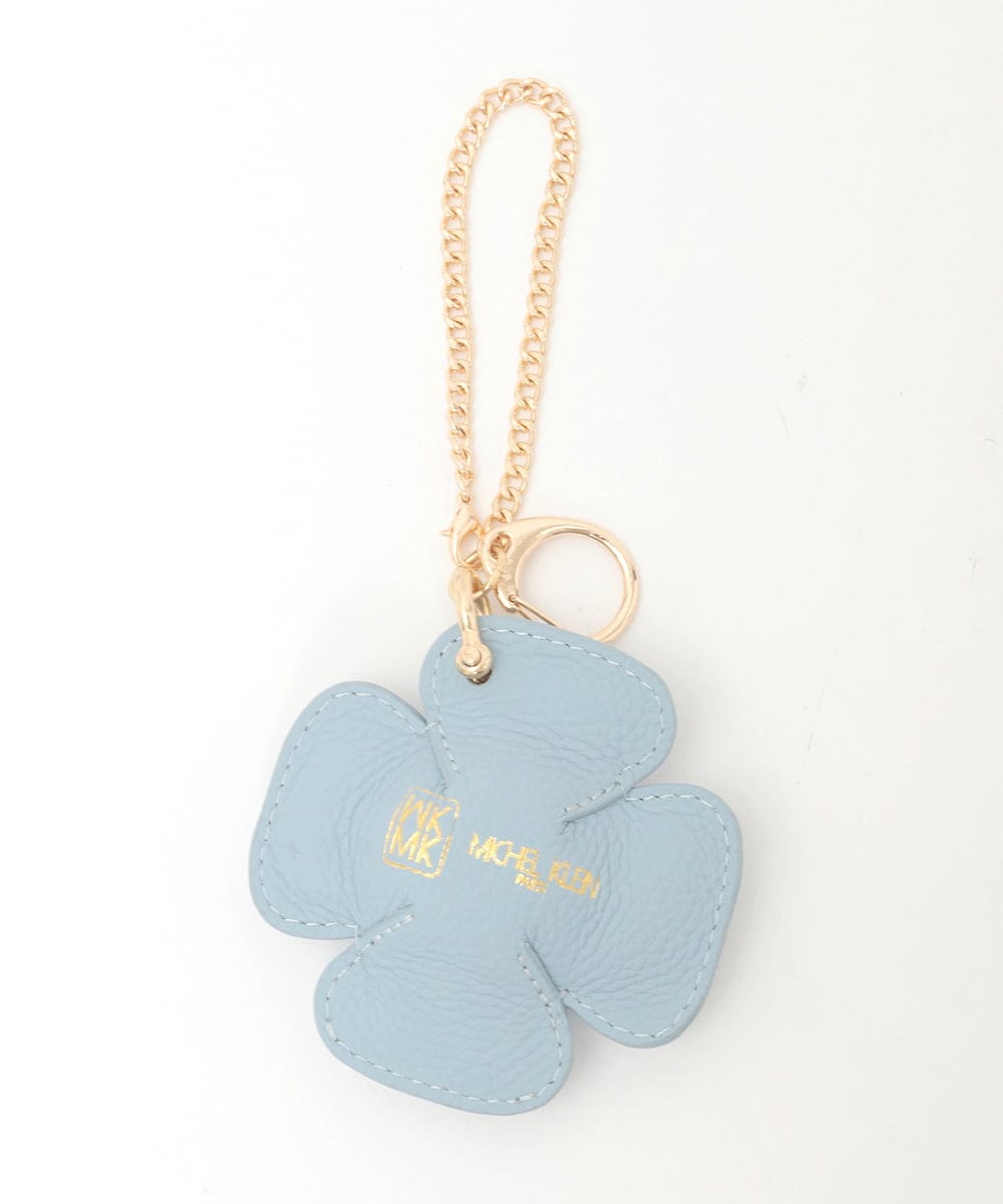 BPSGD41050 MK MICHEL KLEIN BAG(MK ミッシェルクラン バッグ) レザークローバーチャーム ライトブルー