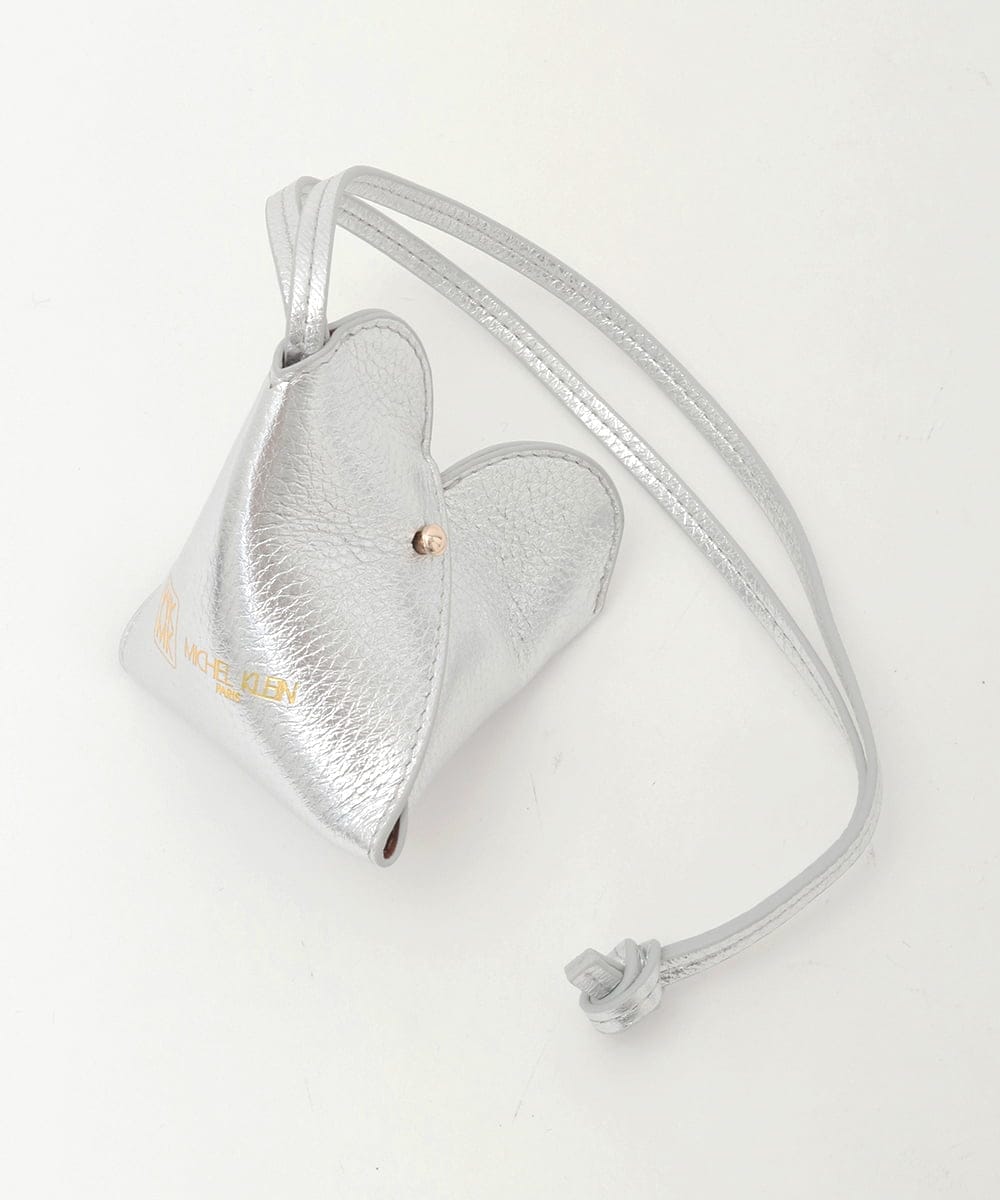 BPSGD42060 MK MICHEL KLEIN BAG(MK ミッシェルクラン バッグ) テトラハートレザーチャーム シルバー
