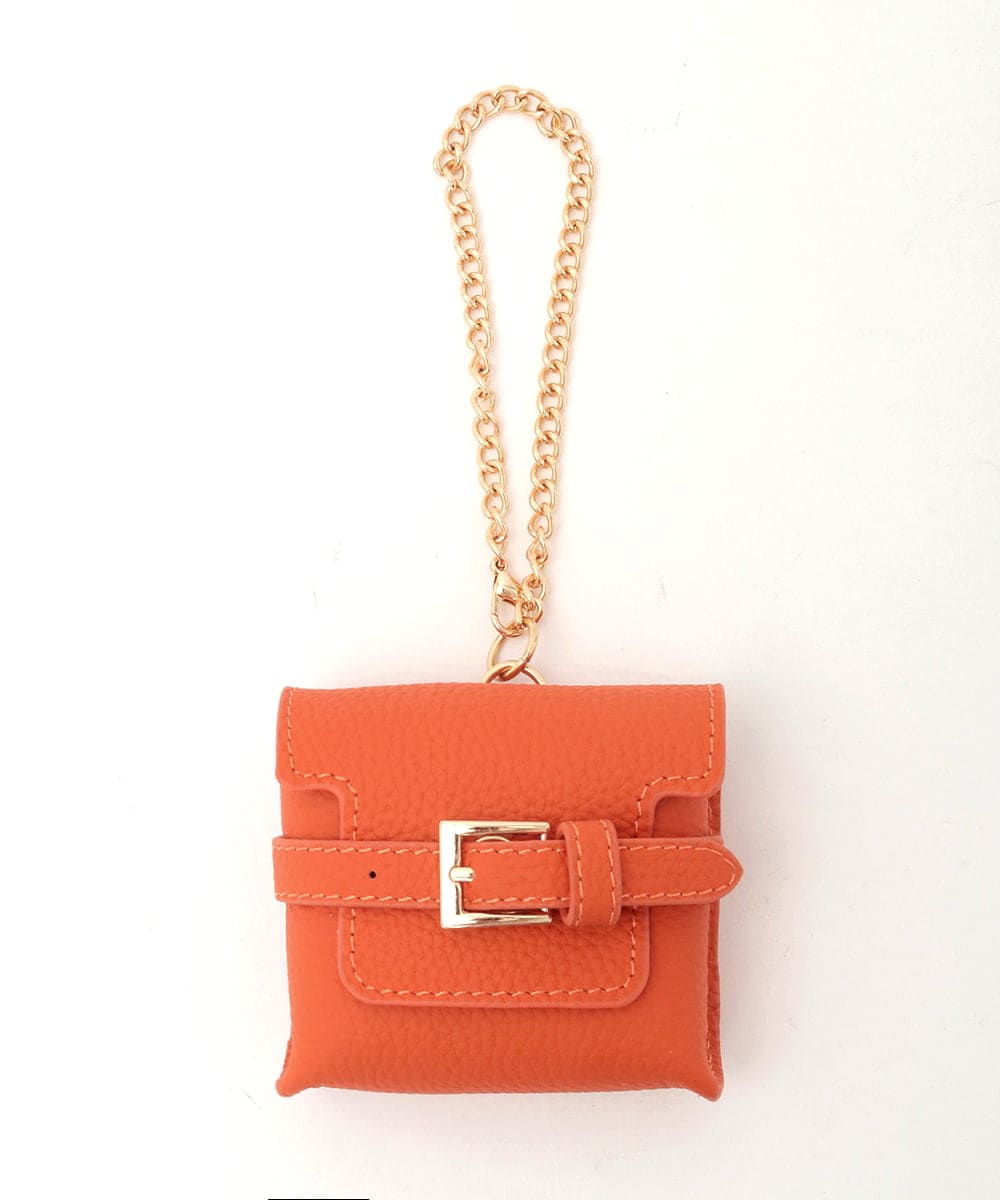 BPSGD43070 MK MICHEL KLEIN BAG(MK ミッシェルクラン バッグ) ミニバッグレザーチャーム オレンジ