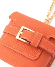 BPSGD43070 MK MICHEL KLEIN BAG(MK ミッシェルクラン バッグ) ミニバッグレザーチャーム オレンジ