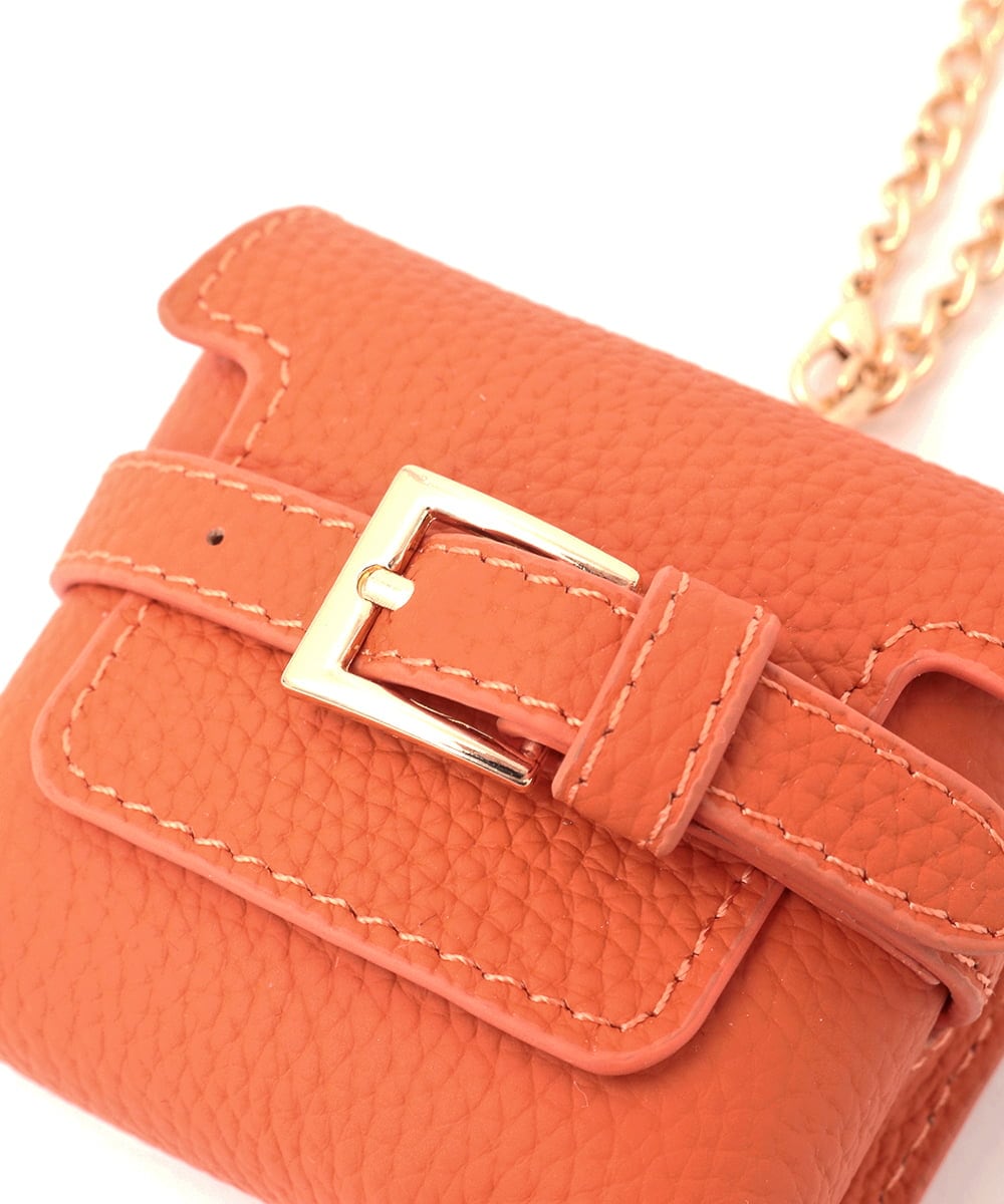 BPSGD43070 MK MICHEL KLEIN BAG(MK ミッシェルクラン バッグ) ミニバッグレザーチャーム オレンジ