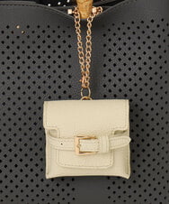 BPSGD43070 MK MICHEL KLEIN BAG(MK ミッシェルクラン バッグ) ミニバッグレザーチャーム アイボリー