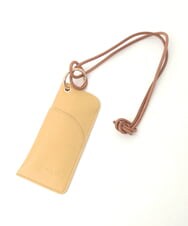 BPSGD44070 MK MICHEL KLEIN BAG(MK ミッシェルクラン バッグ) [首掛け可能]牛革グラスホルダー マスタード