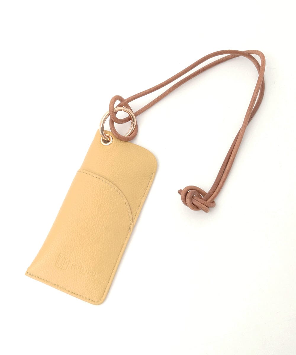 BPSGD44070 MK MICHEL KLEIN BAG(MK ミッシェルクラン バッグ) [首掛け可能]牛革グラスホルダー マスタード