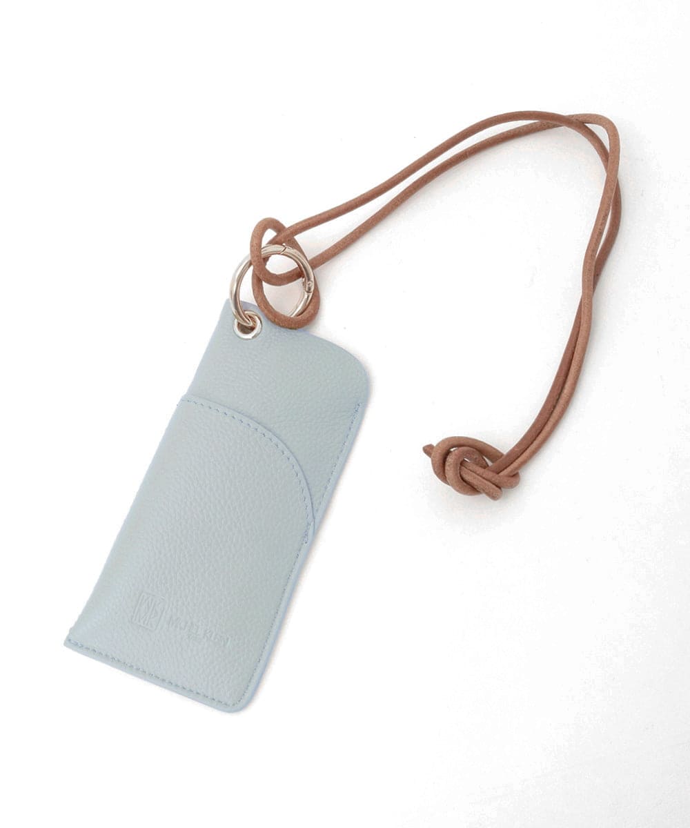 BPSGD44070 MK MICHEL KLEIN BAG(MK ミッシェルクラン バッグ) [首掛け可能]牛革グラスホルダー ライトブルー