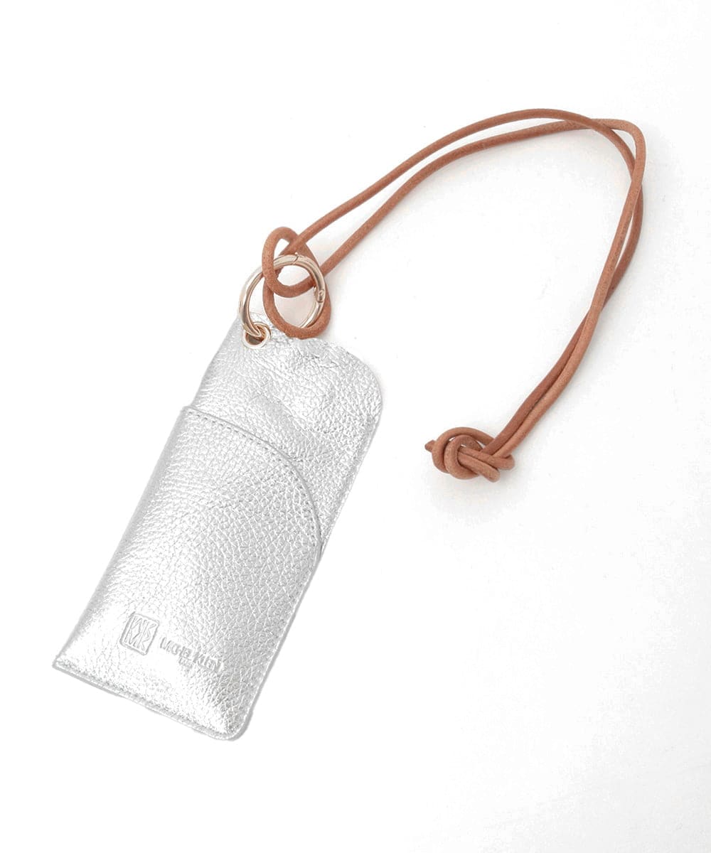 BPSGD44070 MK MICHEL KLEIN BAG(MK ミッシェルクラン バッグ) [首掛け可能]牛革グラスホルダー シルバー