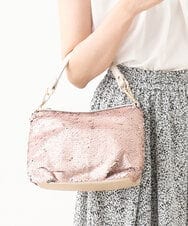 BPYAE02080 MK MICHEL KLEIN BAG(MK ミッシェルクラン バッグ) [2WAY]スパンコールデザインバッグ シャンパンピンク