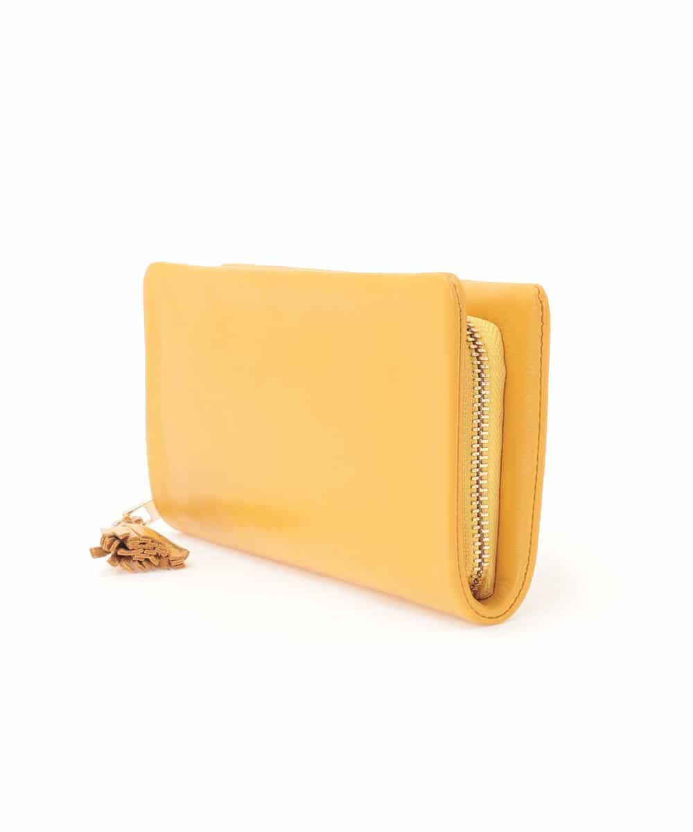 BPYAJ01148 MK MICHEL KLEIN BAG(MK ミッシェルクラン バッグ) リアルレザー長財布 イエロー