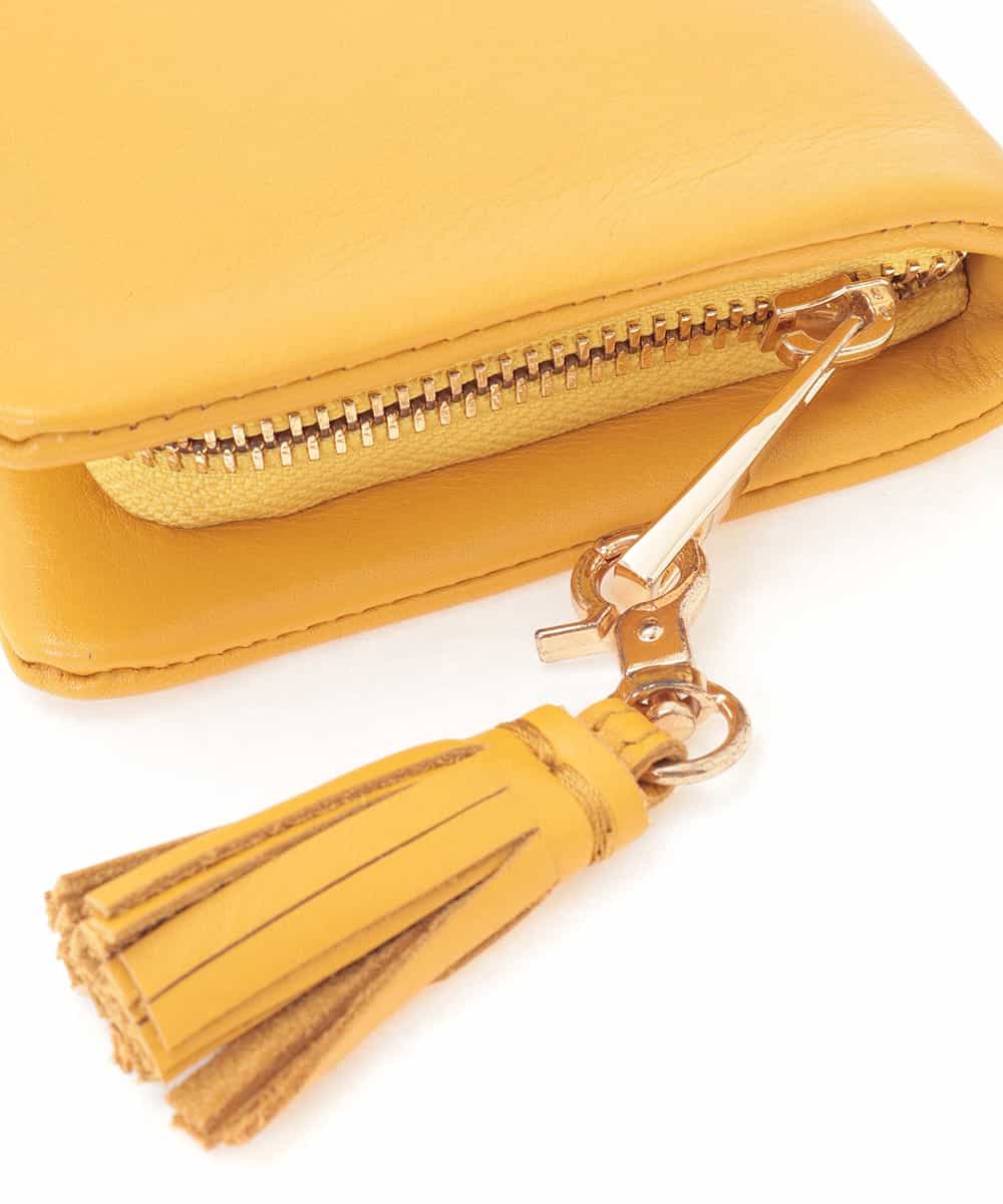BPYAJ01148 MK MICHEL KLEIN BAG(MK ミッシェルクラン バッグ) リアルレザー長財布 イエロー