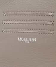 BPYAJ03148 MK MICHEL KLEIN BAG(MK ミッシェルクラン バッグ) リアルレザーショルダースマホポーチ グレー