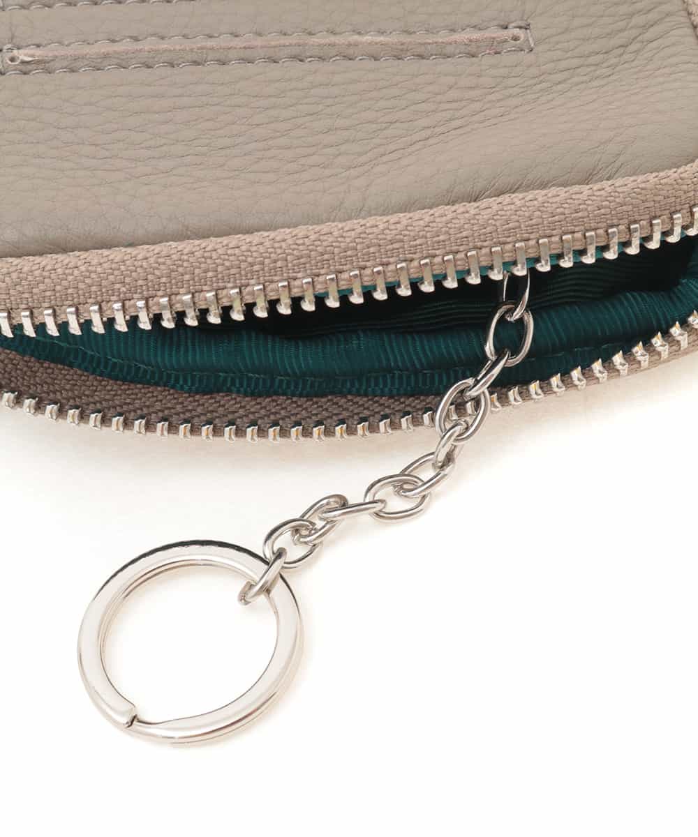 BPYAJ03148 MK MICHEL KLEIN BAG(MK ミッシェルクラン バッグ) リアルレザーショルダースマホポーチ グレー