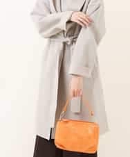 BPYAM01070 MK MICHEL KLEIN BAG(MK ミッシェルクラン バッグ) 【2WAY】パンチングレザーバッグ オレンジ