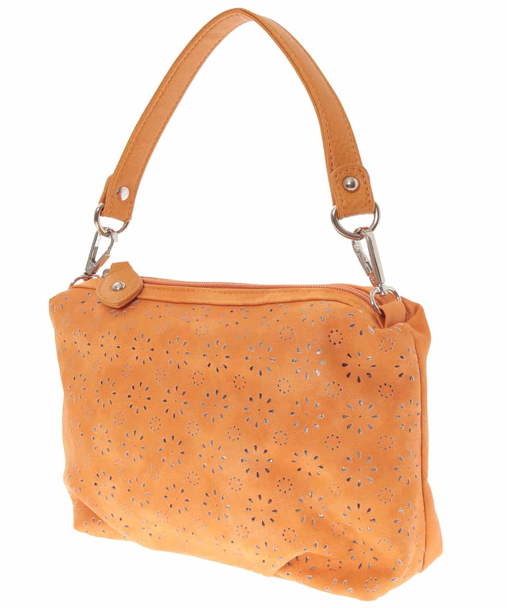 BPYAM01070 MK MICHEL KLEIN BAG(MK ミッシェルクラン バッグ) 【2WAY】パンチングレザーバッグ オレンジ