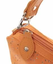 BPYAM01070 MK MICHEL KLEIN BAG(MK ミッシェルクラン バッグ) 【2WAY】パンチングレザーバッグ オレンジ