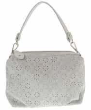 BPYAM01070 MK MICHEL KLEIN BAG(MK ミッシェルクラン バッグ) 【2WAY】パンチングレザーバッグ ライトグレー