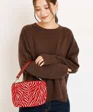 BPYAP01070 MK MICHEL KLEIN BAG(MK ミッシェルクラン バッグ) アニマルジャガードミニバッグ レッド