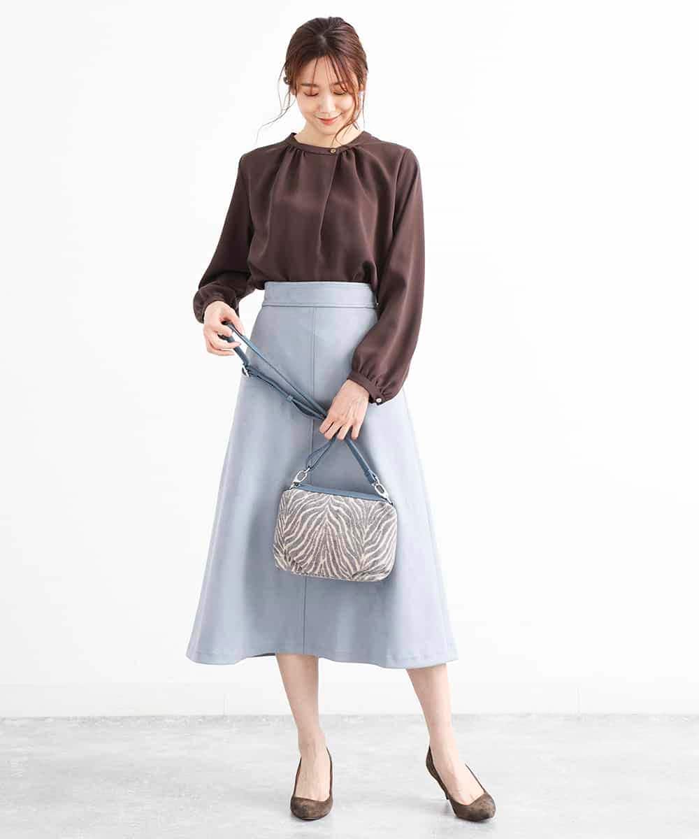 BPYAP01070 MK MICHEL KLEIN BAG(MK ミッシェルクラン バッグ) アニマルジャガードミニバッグ グレー