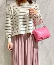 BPYAV01100 MK MICHEL KLEIN BAG(MK ミッシェルクラン バッグ) 【2WAY】パンチングデザインミニショルダーバッグ ピンク