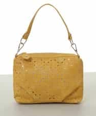 BPYAV01100 MK MICHEL KLEIN BAG(MK ミッシェルクラン バッグ) 【2WAY】パンチングデザインミニショルダーバッグ イエロー