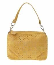 BPYAV01100 MK MICHEL KLEIN BAG(MK ミッシェルクラン バッグ) 【2WAY】パンチングデザインミニショルダーバッグ イエロー
