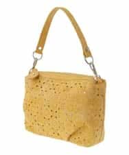 BPYAV01100 MK MICHEL KLEIN BAG(MK ミッシェルクラン バッグ) 【2WAY】パンチングデザインミニショルダーバッグ イエロー