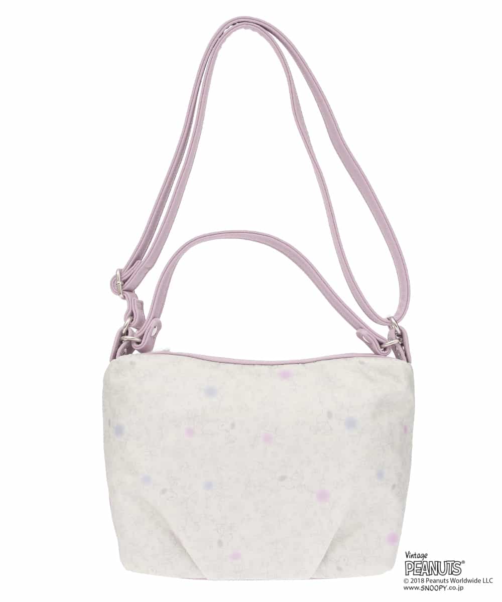 BPYED01070 MK MICHEL KLEIN BAG(MK ミッシェルクラン バッグ) 【PEANUTS/2WAY】ショルダーミニバッグ ライトグレー