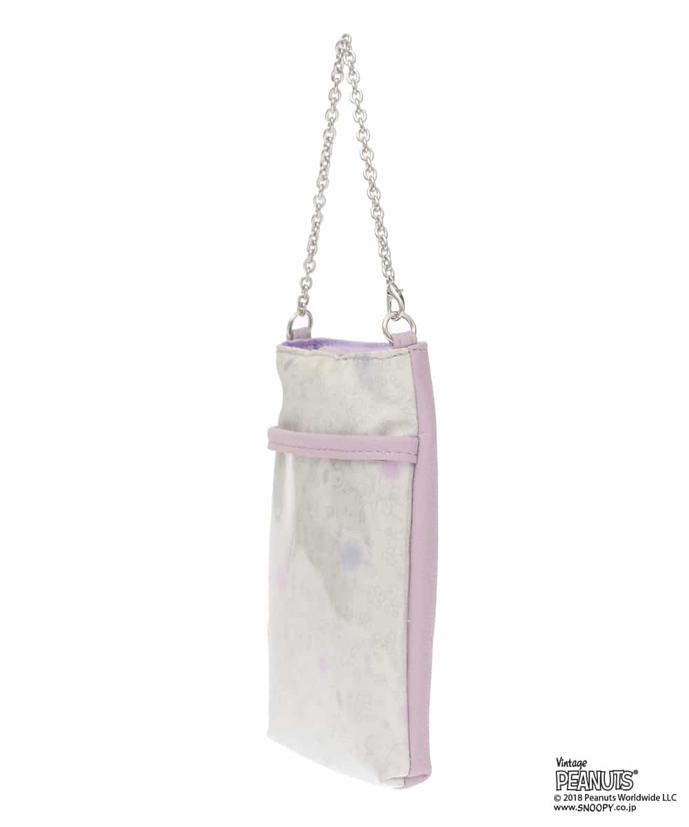 BPYED04040 MK MICHEL KLEIN BAG(MK ミッシェルクラン バッグ) 【PEANUTS】マルチケース ライトグレー
