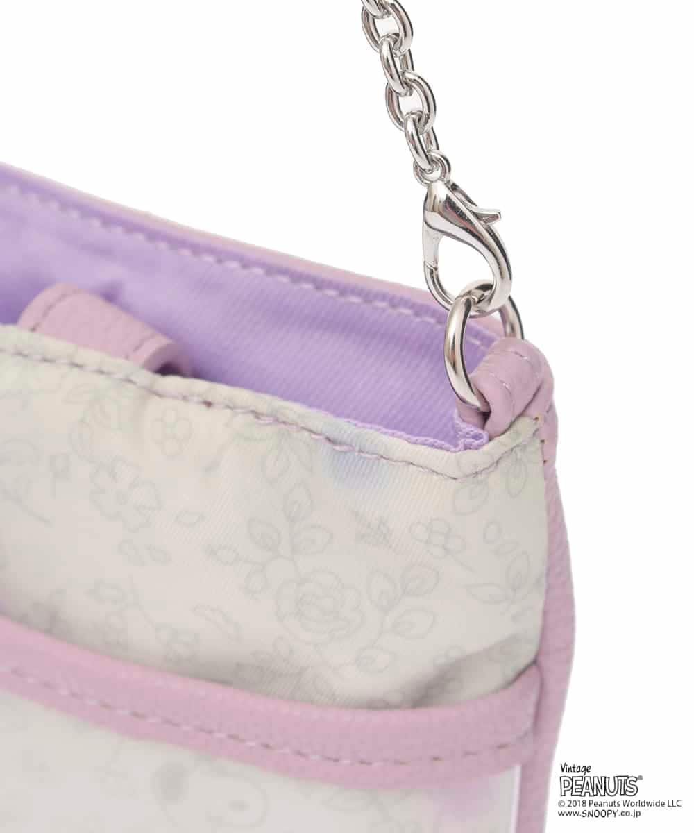 BPYED04040 MK MICHEL KLEIN BAG(MK ミッシェルクラン バッグ) 【PEANUTS】マルチケース ライトグレー