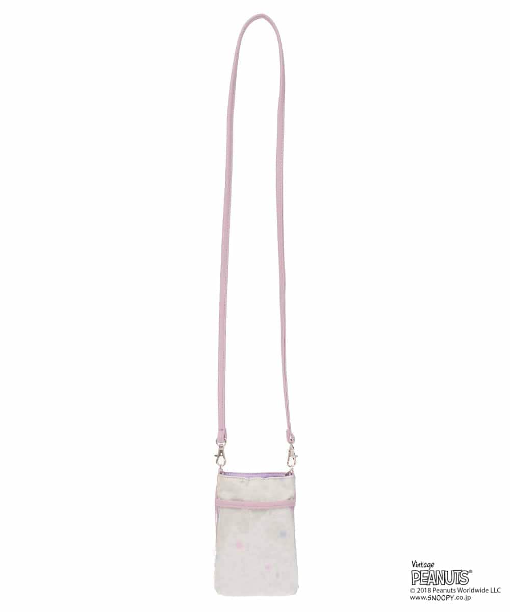 BPYED04040 MK MICHEL KLEIN BAG(MK ミッシェルクラン バッグ) 【PEANUTS】マルチケース ライトグレー