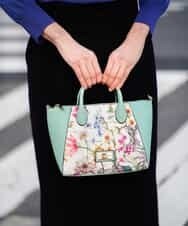 BPYEG03058 MK MICHEL KLEIN BAG(MK ミッシェルクラン バッグ) 【2WAY】フラワープリントバッグ ピンク