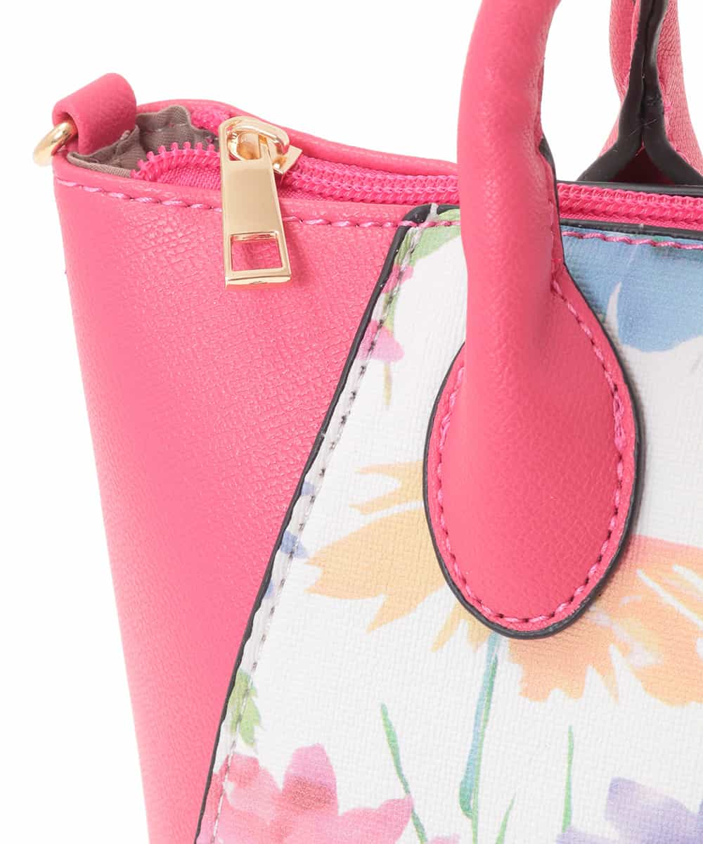 BPYEG03058 MK MICHEL KLEIN BAG(MK ミッシェルクラン バッグ) 【2WAY】フラワープリントバッグ ピンク