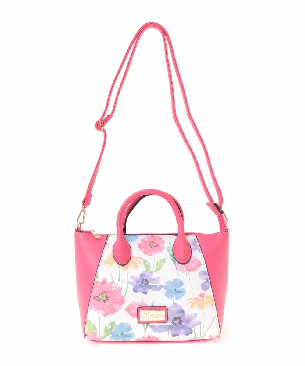 BPYEG03058 MK MICHEL KLEIN BAG(MK ミッシェルクラン バッグ) 【2WAY】フラワープリントバッグ ピンク