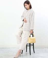 BPYES21100 MK MICHEL KLEIN BAG(MK ミッシェルクラン バッグ) [2WAY]編みハンドルデザインバッグ イエロー