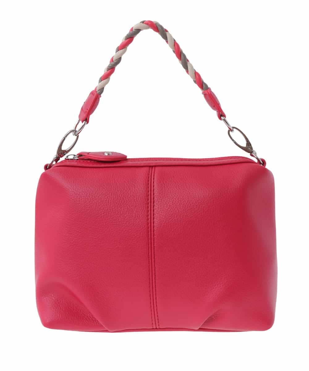 BPYES21100 MK MICHEL KLEIN BAG(MK ミッシェルクラン バッグ) [2WAY]編みハンドルデザインバッグ ピンク