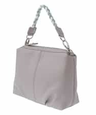 BPYES21100 MK MICHEL KLEIN BAG(MK ミッシェルクラン バッグ) [2WAY]編みハンドルデザインバッグ グレー