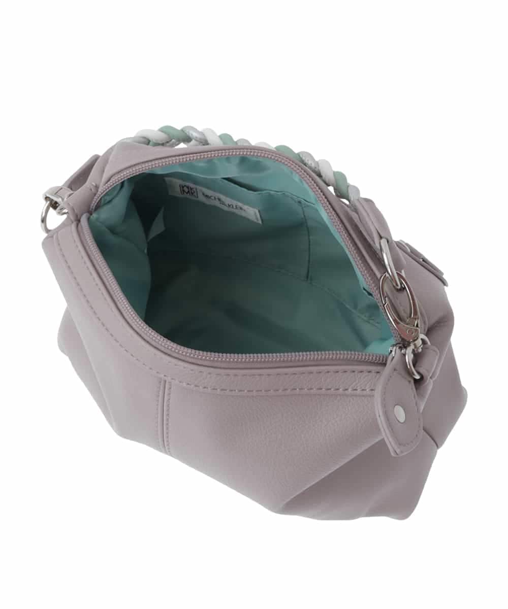 BPYES21100 MK MICHEL KLEIN BAG(MK ミッシェルクラン バッグ) [2WAY]編みハンドルデザインバッグ グレー