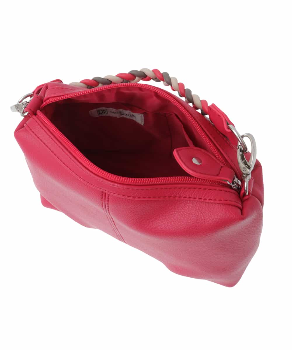 BPYES21100 MK MICHEL KLEIN BAG(MK ミッシェルクラン バッグ) [2WAY]編みハンドルデザインバッグ グレー