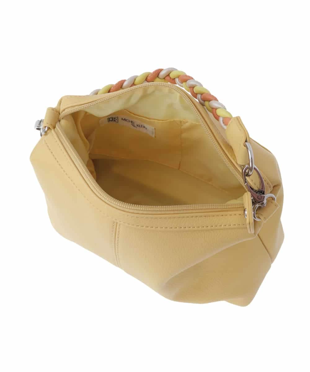 BPYES21100 MK MICHEL KLEIN BAG(MK ミッシェルクラン バッグ) [2WAY]編みハンドルデザインバッグ グレー