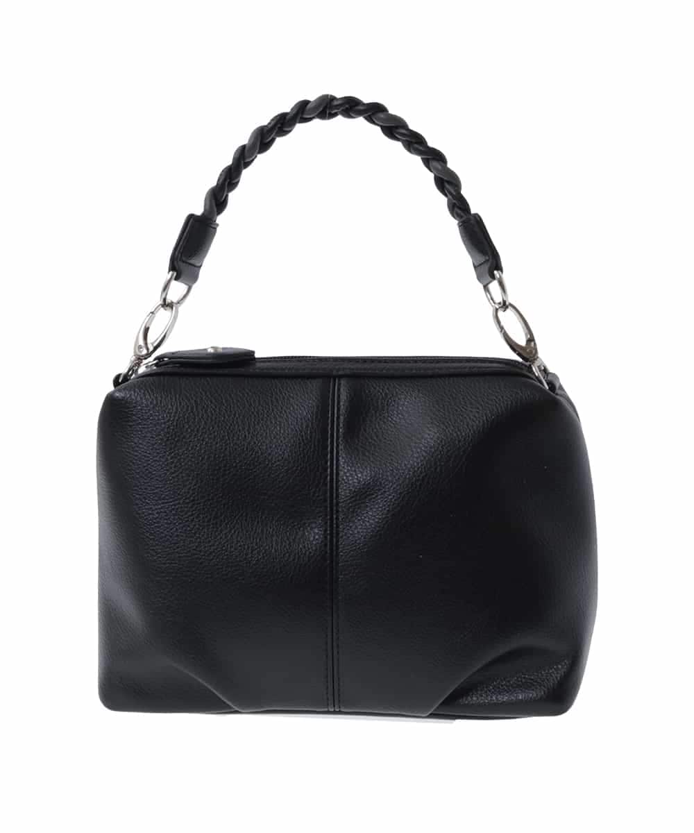 BPYES21100 MK MICHEL KLEIN BAG(MK ミッシェルクラン バッグ) [2WAY]編みハンドルデザインバッグ ブラック