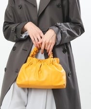 BPYES22090 MK MICHEL KLEIN BAG(MK ミッシェルクラン バッグ) [2WAY]シャーリングデザインバッグ イエロー