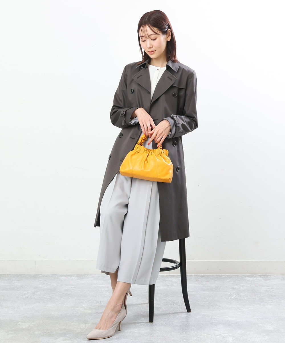 BPYES22090 MK MICHEL KLEIN BAG(MK ミッシェルクラン バッグ) [2WAY]シャーリングデザインバッグ イエロー