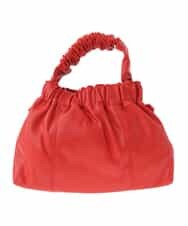 BPYES22090 MK MICHEL KLEIN BAG(MK ミッシェルクラン バッグ) [2WAY]シャーリングデザインバッグ レッド