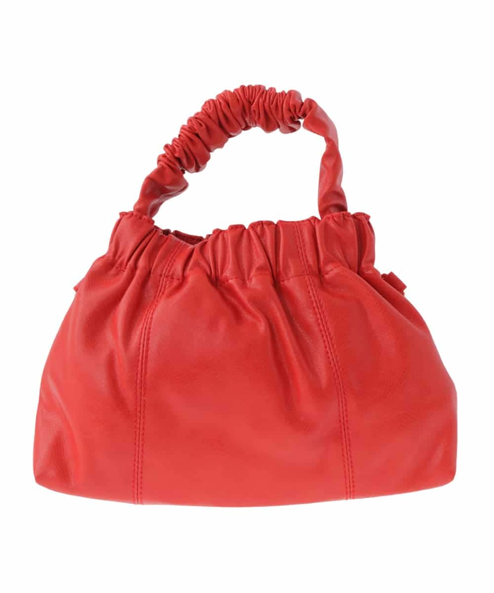 BPYES22090 MK MICHEL KLEIN BAG(MK ミッシェルクラン バッグ) [2WAY]シャーリングデザインバッグ レッド