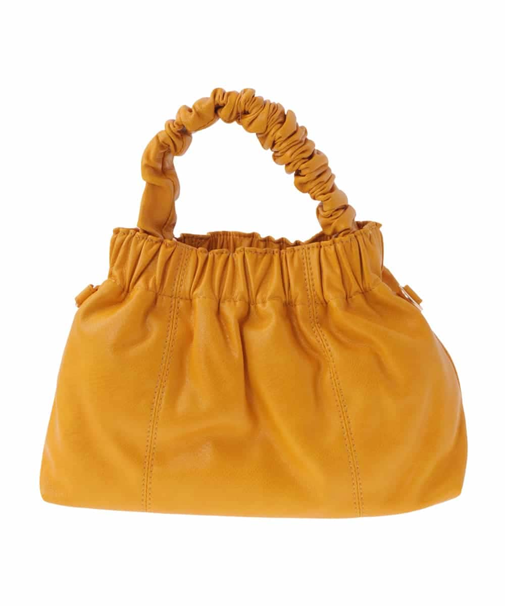 BPYES22090 MK MICHEL KLEIN BAG(MK ミッシェルクラン バッグ) [2WAY]シャーリングデザインバッグ イエロー