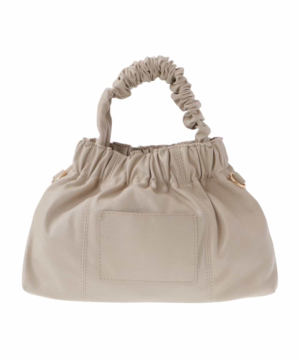 BPYES22090 MK MICHEL KLEIN BAG(MK ミッシェルクラン バッグ) [2WAY]シャーリングデザインバッグ ベージュ