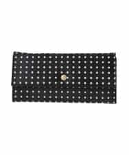 BPYES25150 MK MICHEL KLEIN BAG(MK ミッシェルクラン バッグ) ホースヘアドット柄長財布 ブラウン