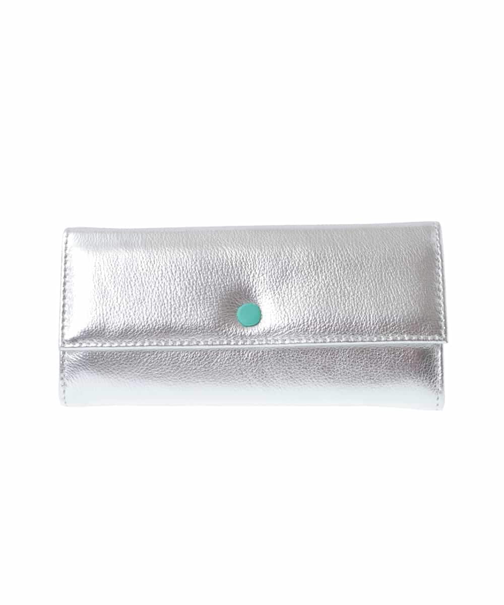 BPYES26150 MK MICHEL KLEIN BAG(MK ミッシェルクラン バッグ) フェイクレザーバイカラー長財布 シルバー